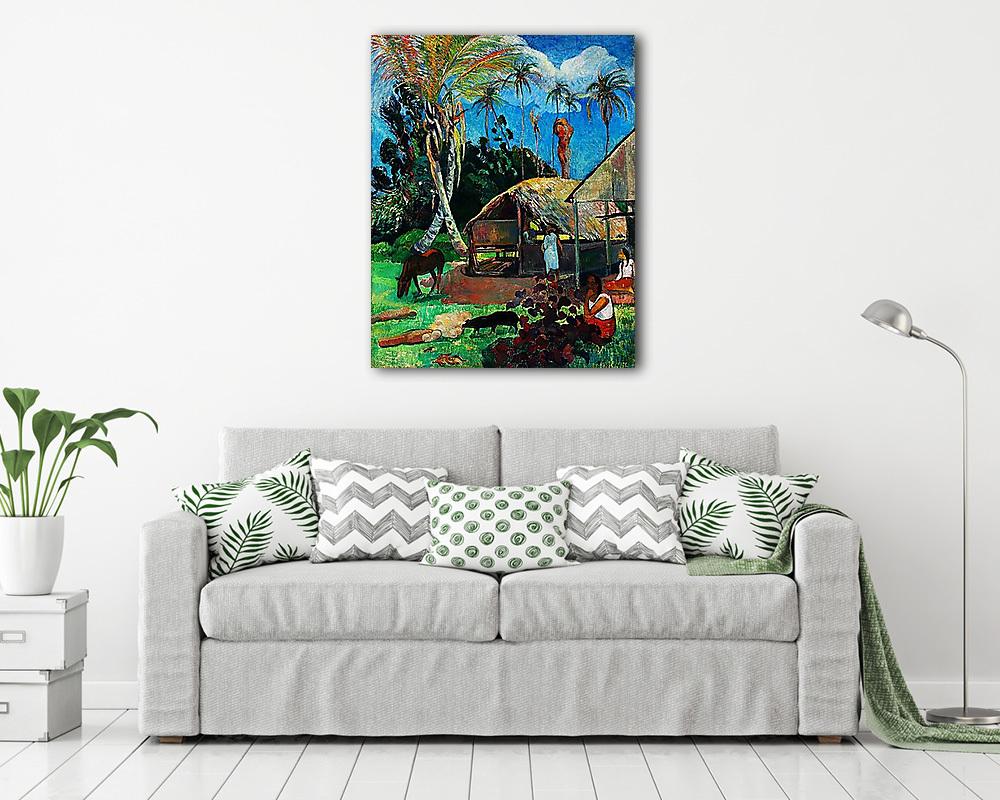 A fekete sertések (1891) - Színverzió 1. - vászonkép, falikép vásárlás A fekete sertések (1891) - Színverzió 1. (többrészes kép) - vászonkép, falikép otthonra és irodába