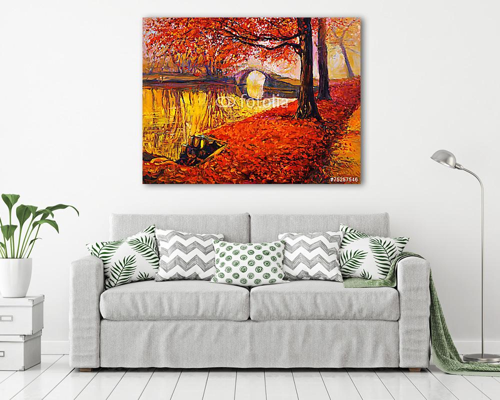 Őszi táj (vászonkép) - vászonkép, falikép otthonra és irodába