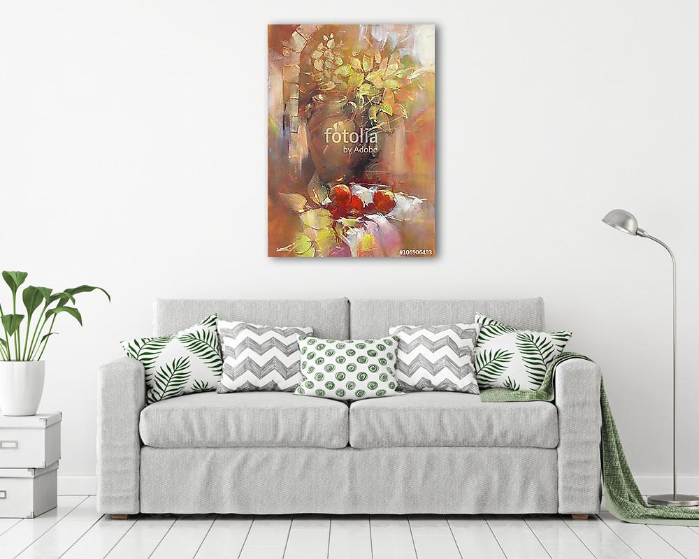 csendélet kézzel készített festmény - vászonkép, falikép vásárlás csendélet kézzel készített festmény (keretezett kép) - vászonkép, falikép otthonra és irodába