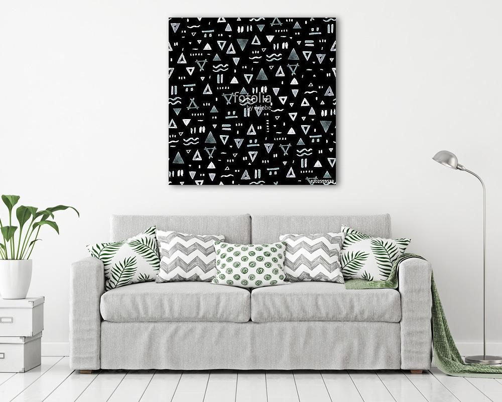 Geometrikus alakzatok, formák (keretezett kép) - vászonkép, falikép otthonra és irodába