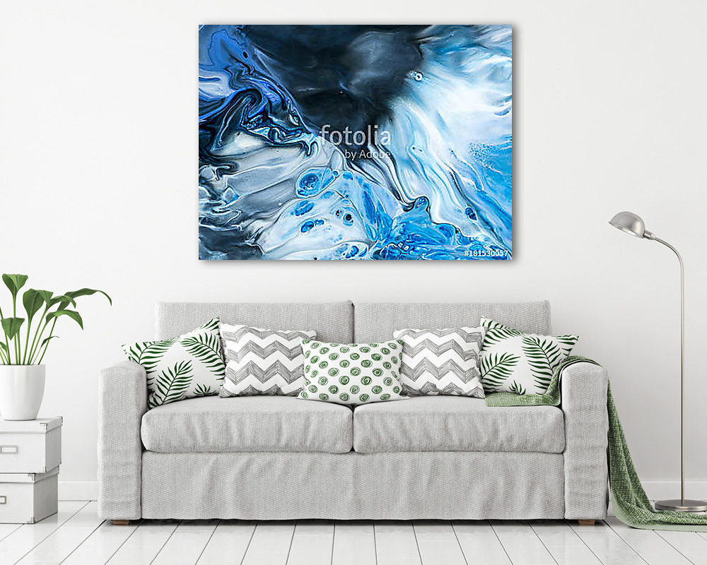 Creative abstract hand painted background, wallpaper, texture, close-up fragment of acrylic painting on canvas with brush stroke (többrészes kép) - vászonkép, falikép otthonra és irodába