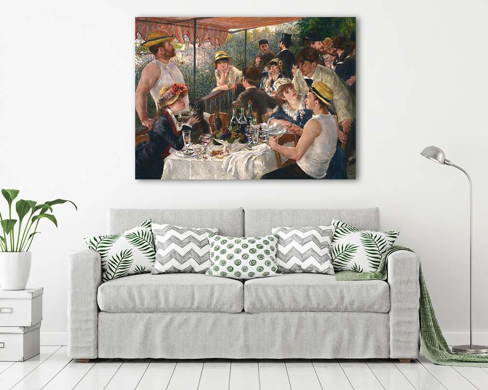 Evezősök reggelije - vászonkép, falikép vásárlás Evezősök reggelije (keretezett kép) - vászonkép, falikép otthonra és irodába