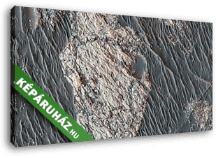 Világos túnusú sziklák, Mars felszín - vászonkép 3D látványterv