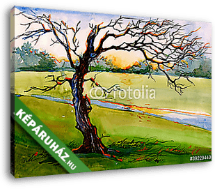 őszi fa (C sorozat) - vászonkép 3D látványterv