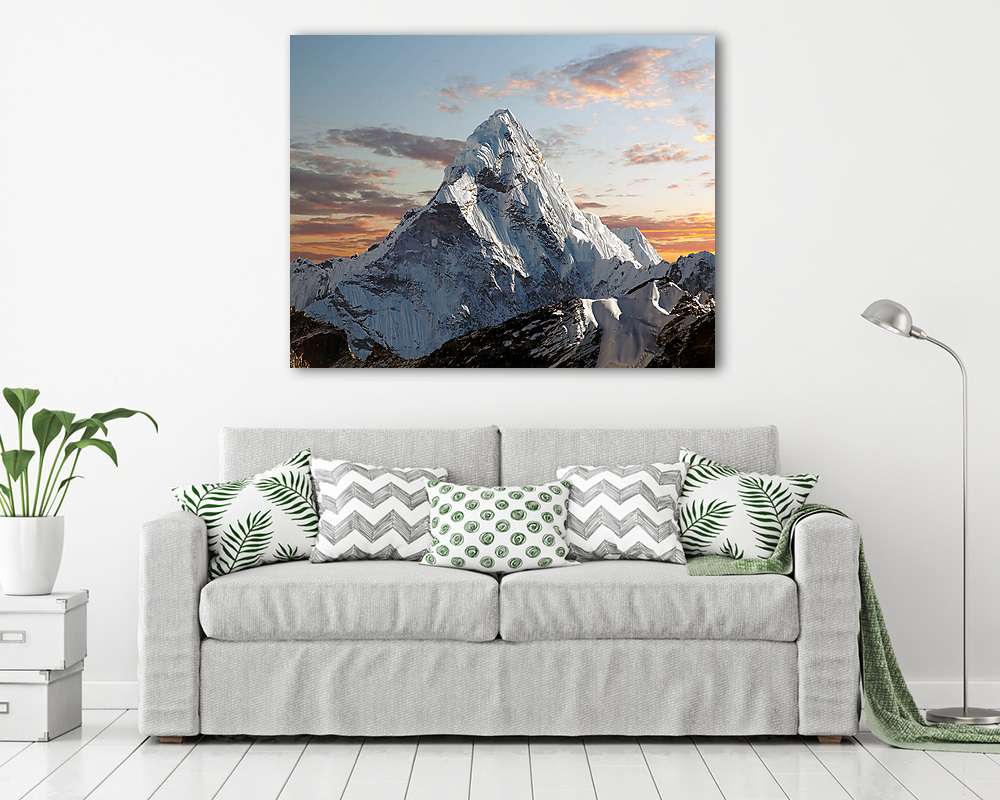 Ama Dablam az Everest Base Camp felé vezető úton (fotótapéta) - vászonkép, falikép otthonra és irodába