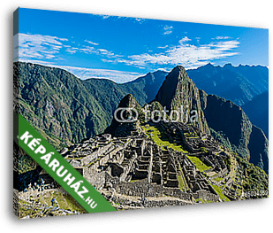 Machu Picchu romjai perui Andes Cuzco Peru - vászonkép 3D látványterv