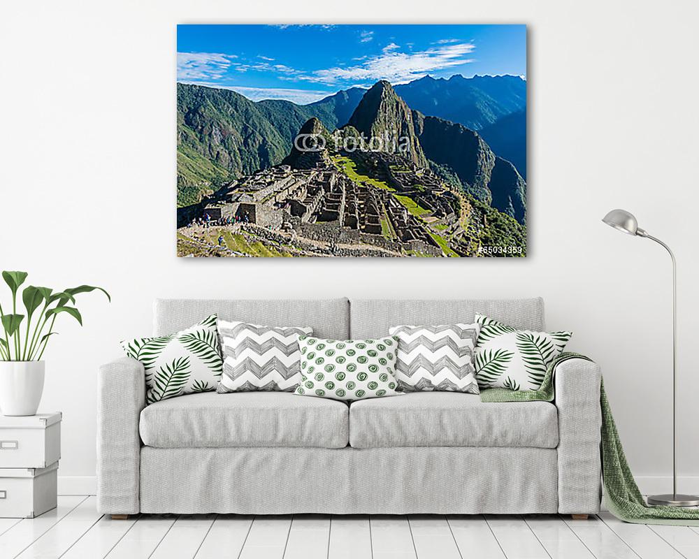 Machu Picchu romjai perui Andes Cuzco Peru - vászonkép, falikép vásárlás Machu Picchu romjai perui Andes Cuzco Peru (vászonkép) - vászonkép, falikép otthonra és irodába