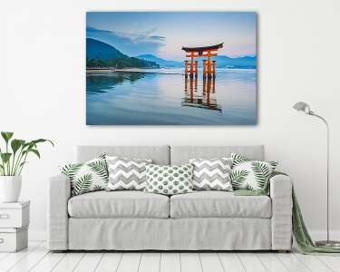 A Floating Torii kapu Miyajima-ban, Japánban (vászonkép) - vászonkép, falikép otthonra és irodába