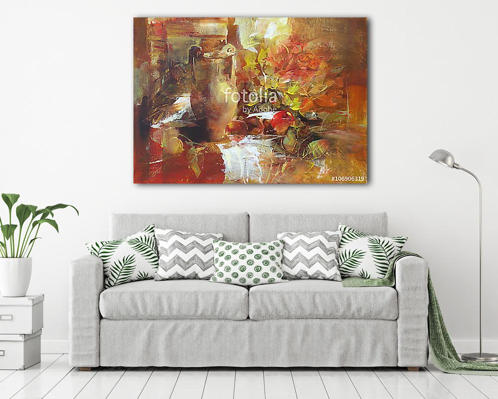 csendélet kézzel készített festmény (vászonkép) - vászonkép, falikép otthonra és irodába