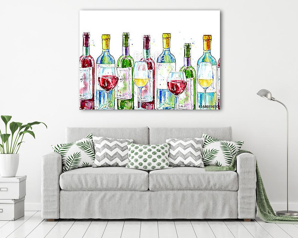 Alkoholos italok (vászonkép) - vászonkép, falikép otthonra és irodába