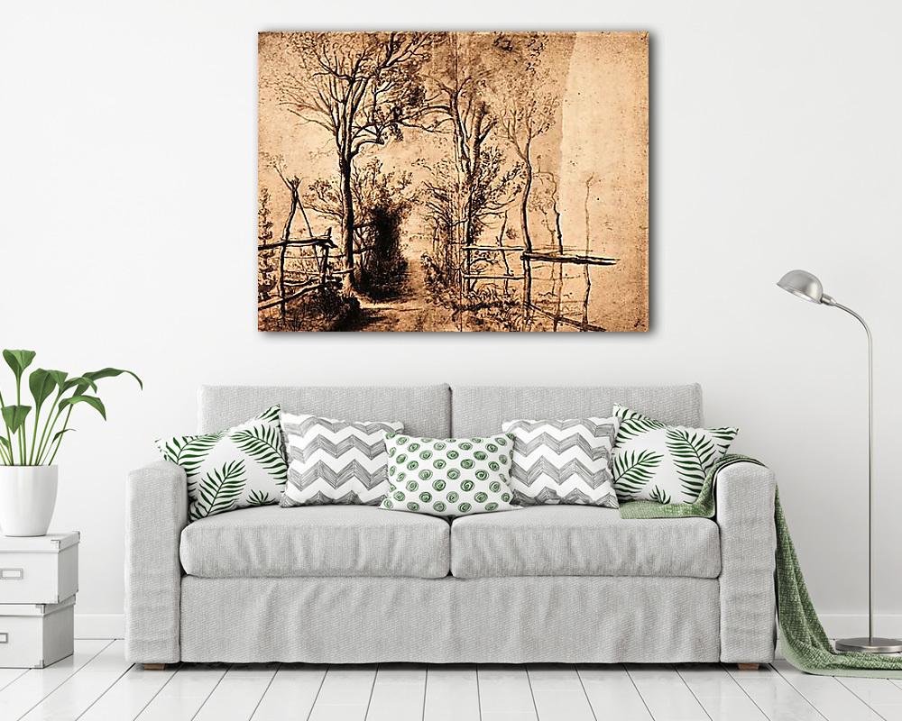 Hátsó kijárat (vászonkép) - vászonkép, falikép otthonra és irodába