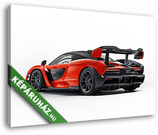 McLaren Senna hátulról - fehér háttéren - vászonkép 3D látványterv