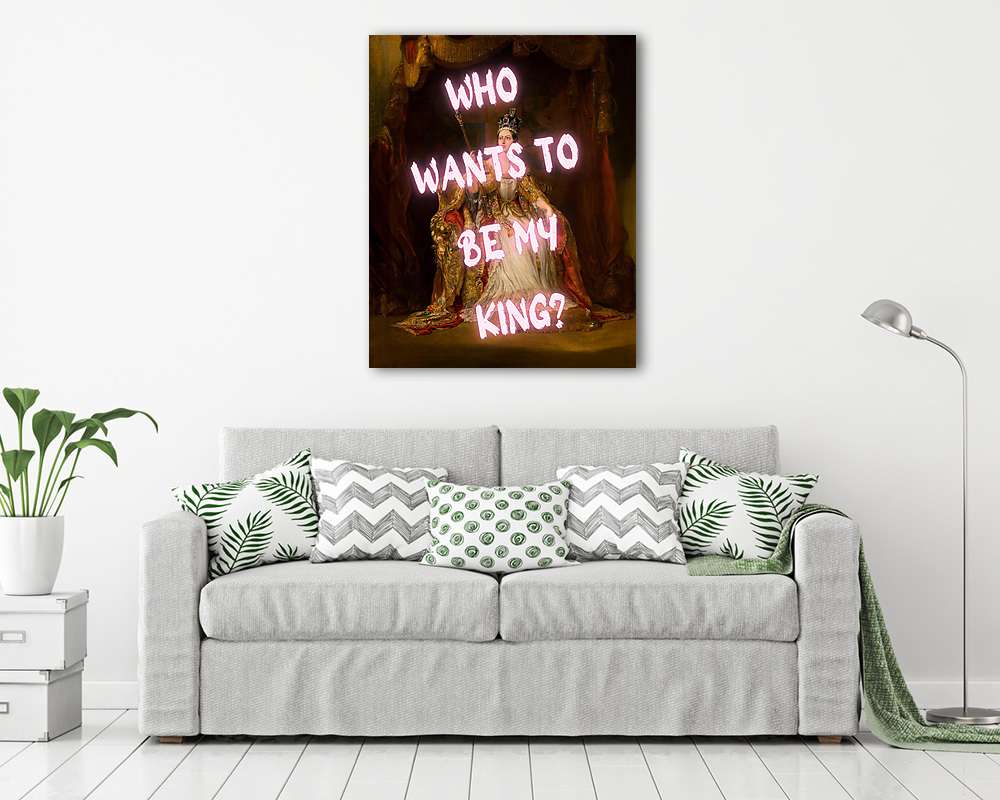 Who wants to be my king (Barokk & Graffiti) - vászonkép, falikép vásárlás Who wants to be my king (Barokk & Graffiti) (vászonkép) - vászonkép, falikép otthonra és irodába