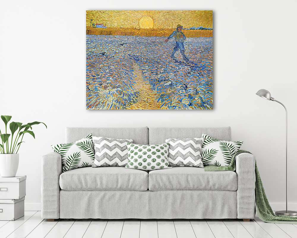 Magvető naplementében (poszter) - vászonkép, falikép otthonra és irodába