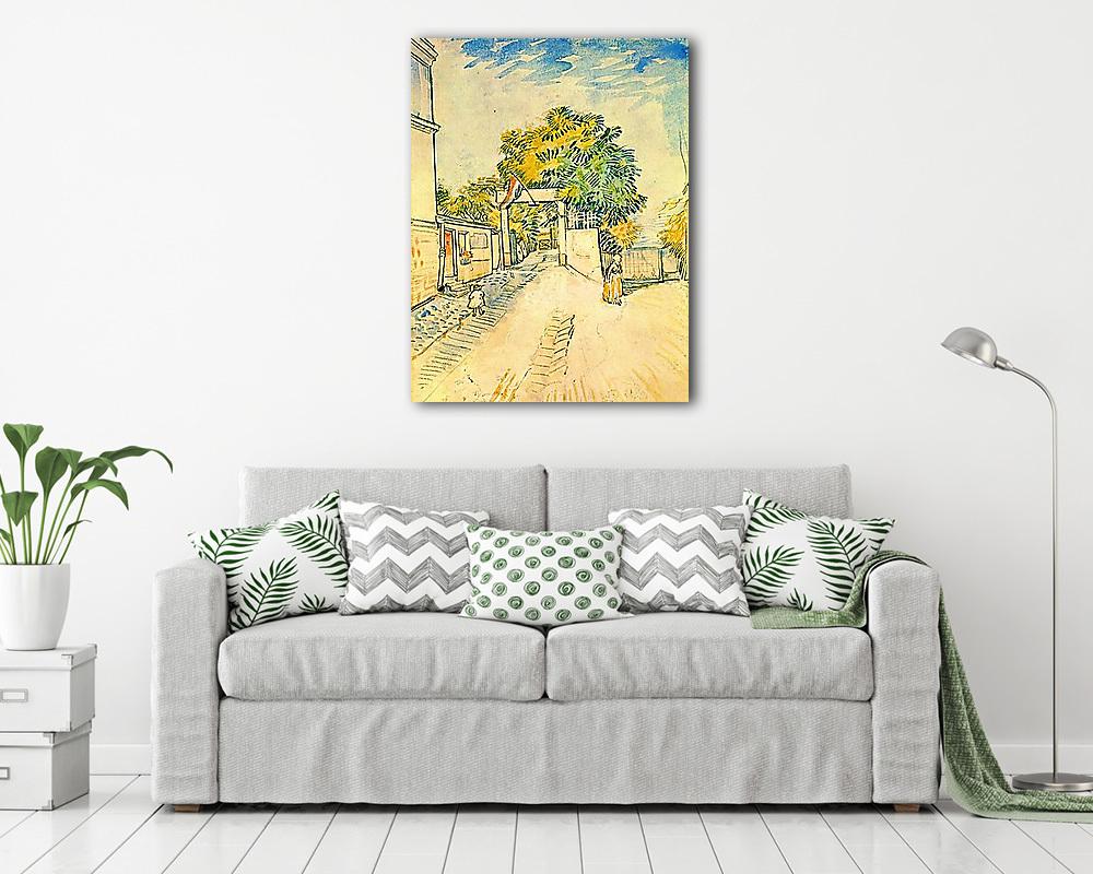 Bejárat a Moulin de la Galettehez (bögre) - vászonkép, falikép otthonra és irodába