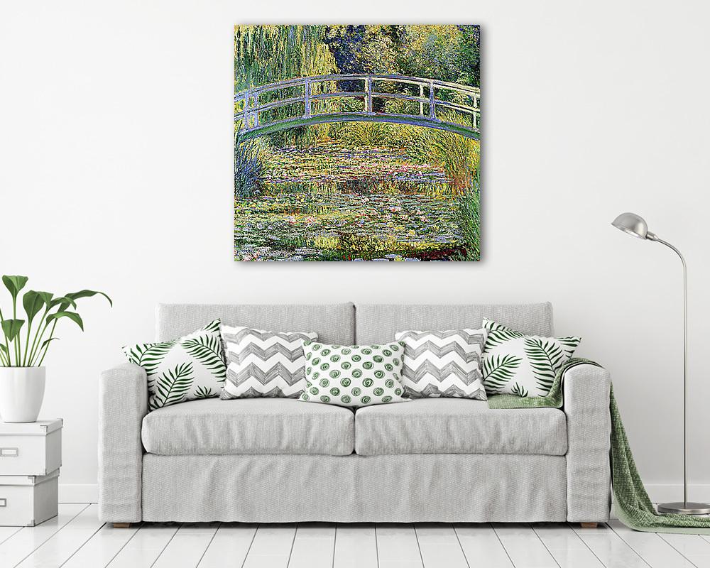 A japán híd Givernyben (1899) (vászonkép) - vászonkép, falikép otthonra és irodába