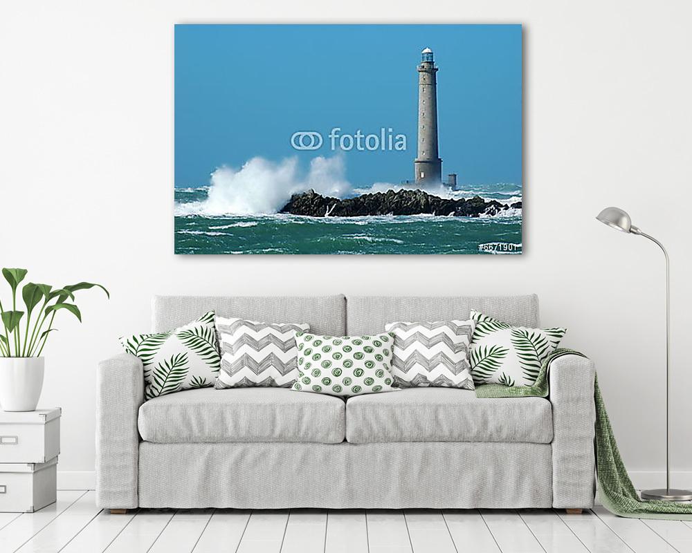 Phare de Goury (többrészes kép) - vászonkép, falikép otthonra és irodába