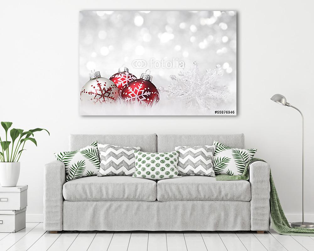 Karácsonyi dekoráció (vászonkép) - vászonkép, falikép otthonra és irodába