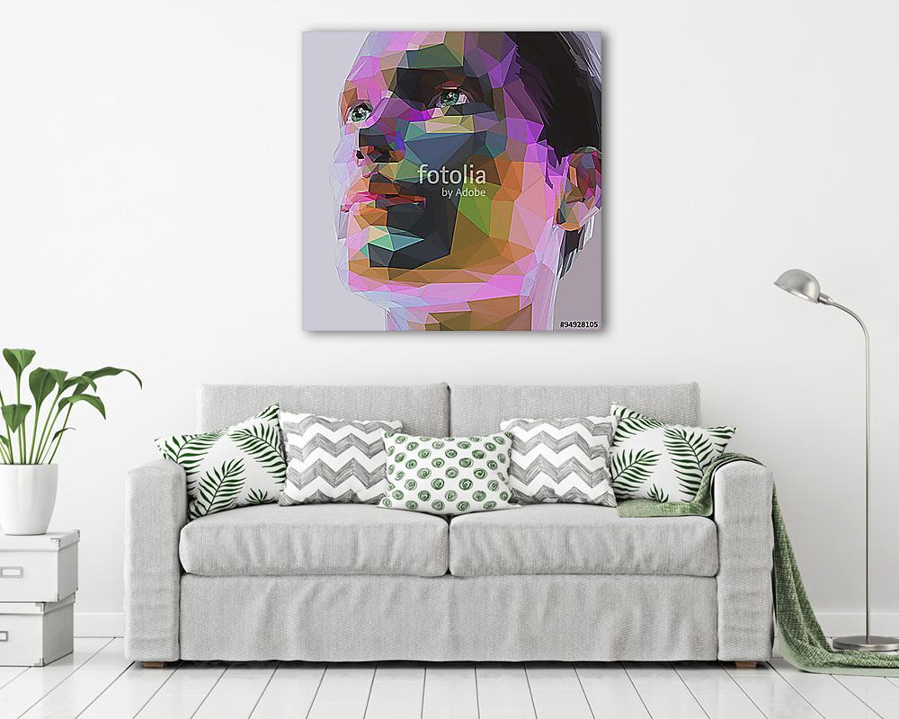 Pop art stílusú férfi portré - vászonkép, falikép vásárlás Pop art stílusú férfi portré (vászonkép) - vászonkép, falikép otthonra és irodába