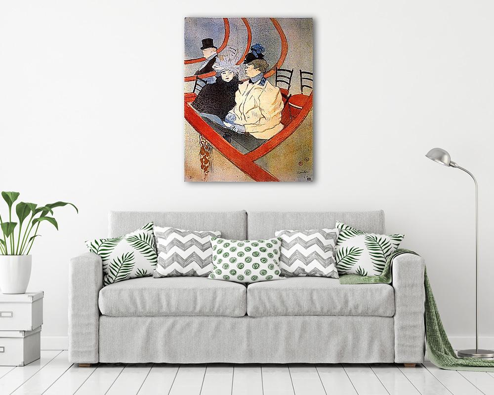 Nézők a páholyban (keretezett kép) - vászonkép, falikép otthonra és irodába