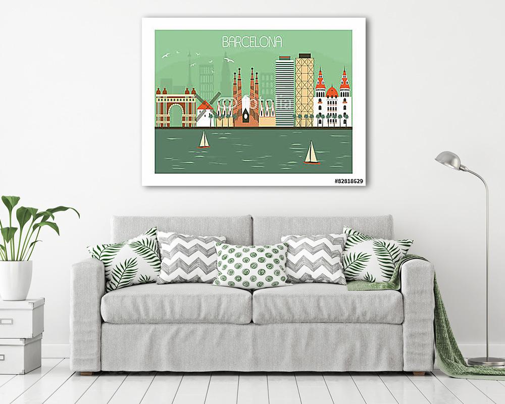 Barcelona Spain - vászonkép, falikép vásárlás Barcelona Spain (vászonkép) - vászonkép, falikép otthonra és irodába