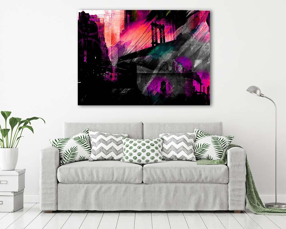 Manhattan bridge (fotótapéta) - vászonkép, falikép otthonra és irodába