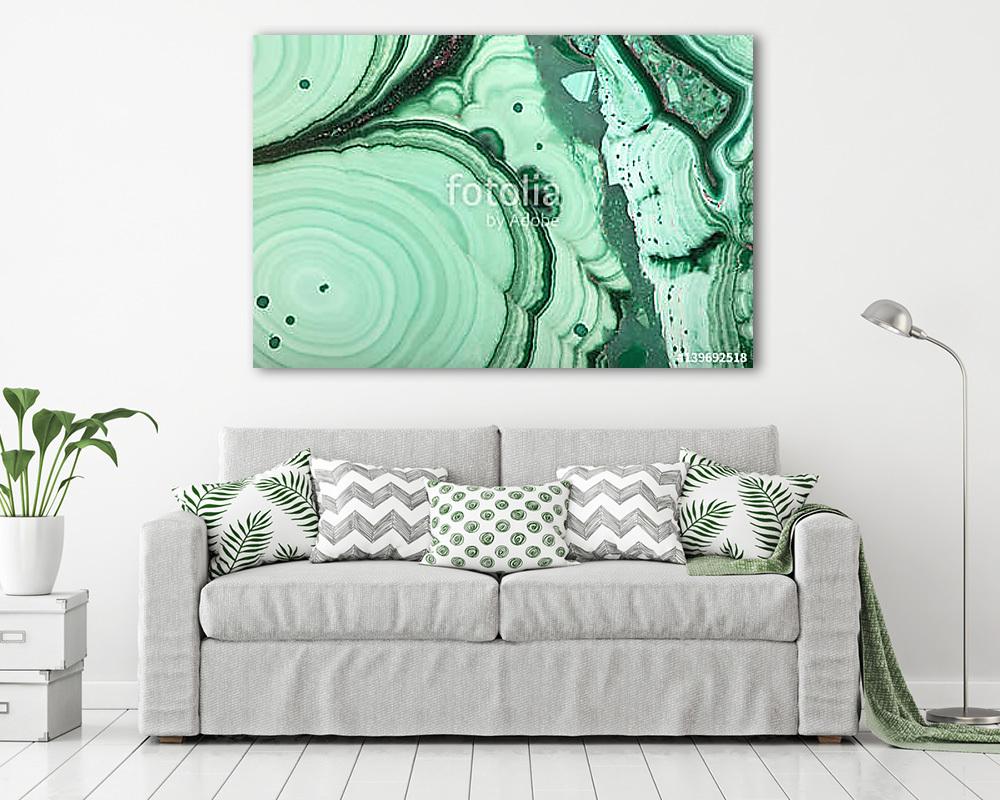 close-up of dark and light green malachite - vászonkép, falikép vásárlás close-up of dark and light green malachite (vászonkép) - vászonkép, falikép otthonra és irodába