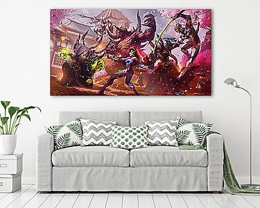 Genjo Overwatch - Battle (vászonkép) - vászonkép, falikép otthonra és irodába