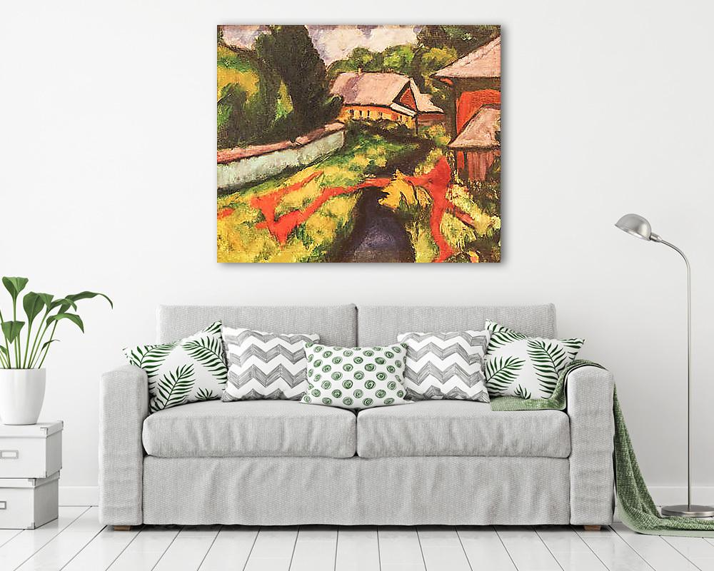 Falusi látkép (fotótapéta) - vászonkép, falikép otthonra és irodába