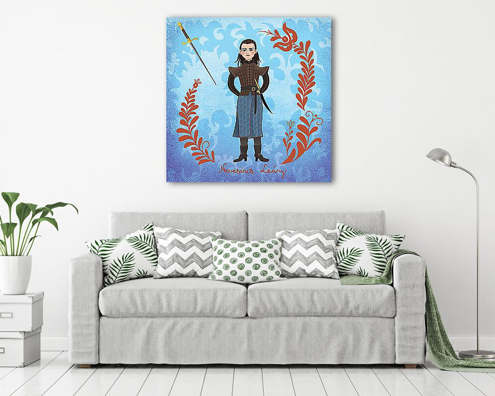 Nevesincs Leány (Arya Stark) - vászonkép, falikép vásárlás Nevesincs Leány (Arya Stark) (vászonkép) - vászonkép, falikép otthonra és irodába