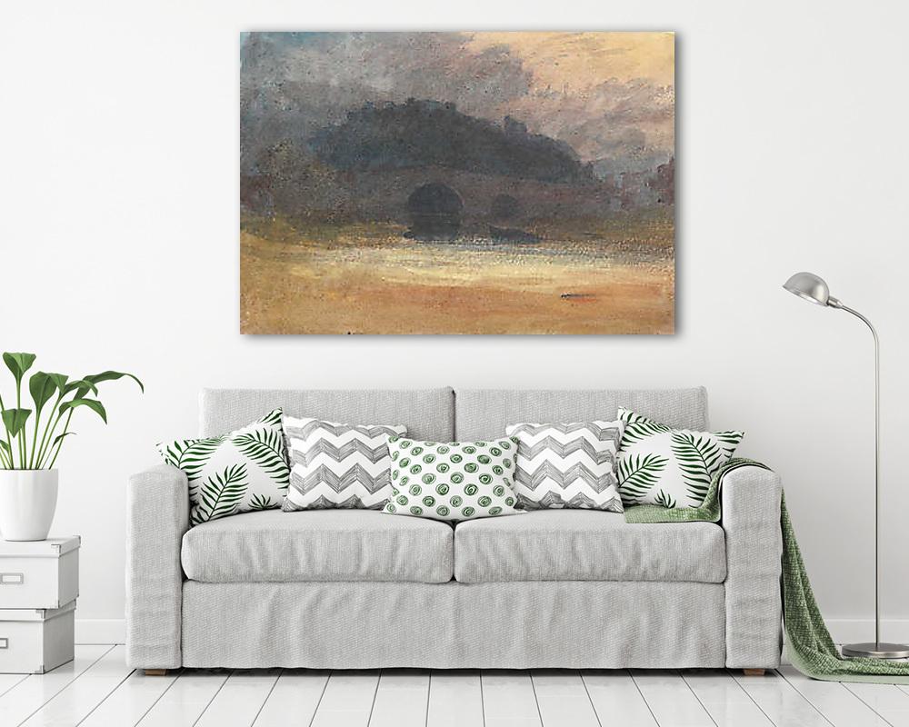 Esti táj a Yorkshire-i kastéllyal és híddal - vászonkép, falikép vásárlás Esti táj a Yorkshire-i kastéllyal és híddal (bögre) - vászonkép, falikép otthonra és irodába