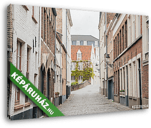 Brugge, Belgium - utcarészlet - vászonkép 3D látványterv