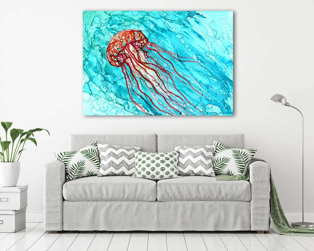 Medúza festmény (bögre) - vászonkép, falikép otthonra és irodába