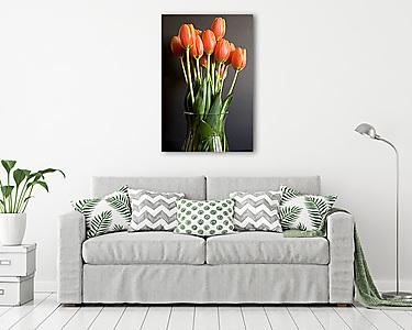 Tulipánok vázában (vászonkép) - vászonkép, falikép otthonra és irodába