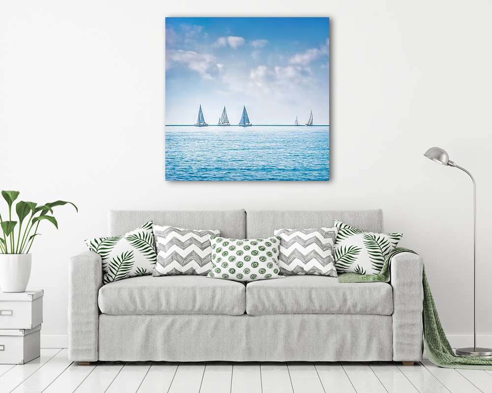 Vitorlás regatta verseny - vászonkép, falikép vásárlás Vitorlás regatta verseny (bögre) - vászonkép, falikép otthonra és irodába