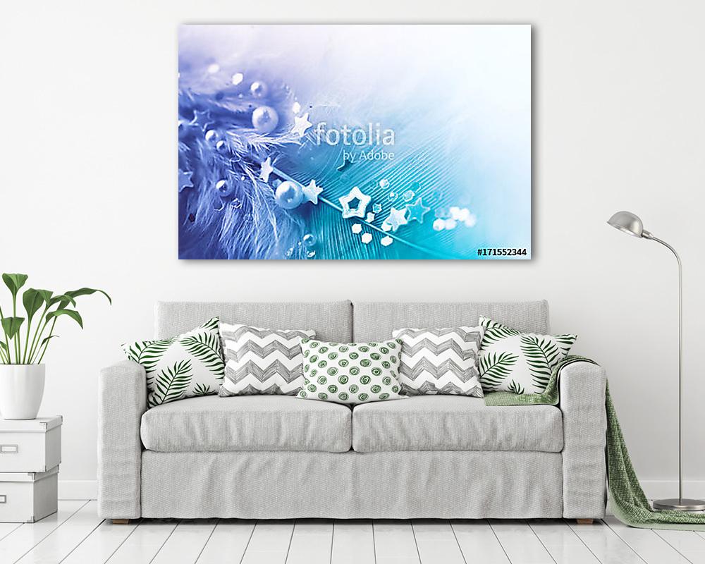 Gyönyörű absztrakt ünnepi háttér sablon karácsonyra (poszter) - vászonkép, falikép otthonra és irodába