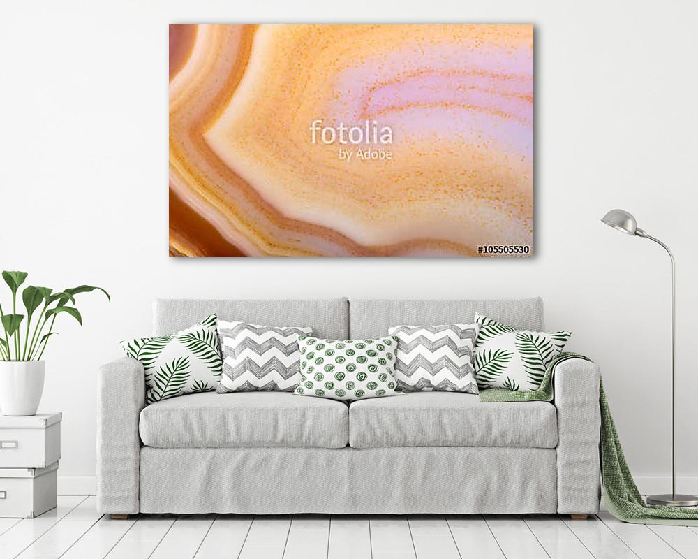 yellow waves of agate structure - vászonkép, falikép vásárlás yellow waves of agate structure (keretezett kép) - vászonkép, falikép otthonra és irodába