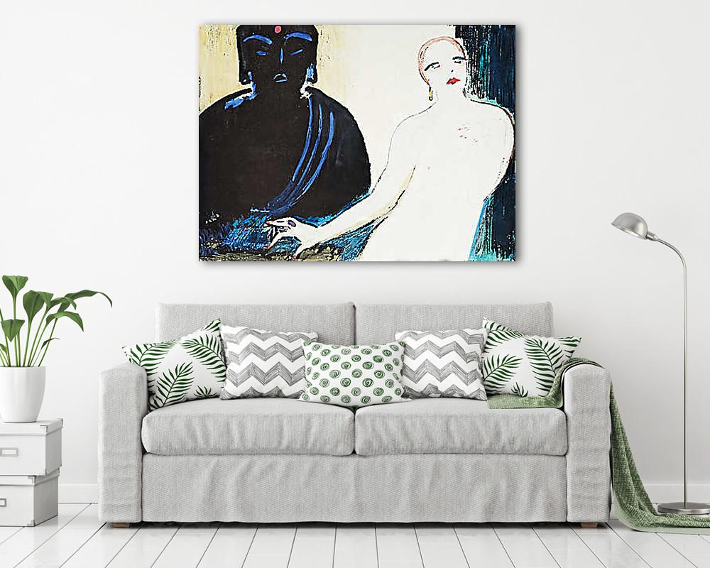 Akt Buddhával - vászonkép, falikép vásárlás Akt Buddhával (vászonkép) - vászonkép, falikép otthonra és irodába