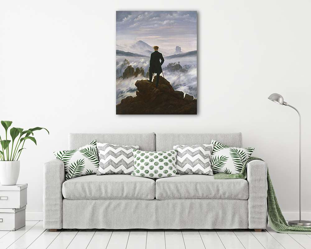 Vándor  a ködtenger felett - vászonkép, falikép vásárlás Vándor  a ködtenger felett (vászonkép) - vászonkép, falikép otthonra és irodába