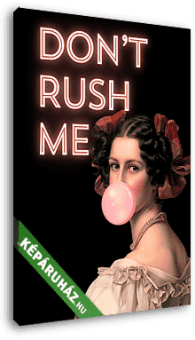 Don't rush me 3. (Barokk & Graffiti) - vászonkép 3D látványterv