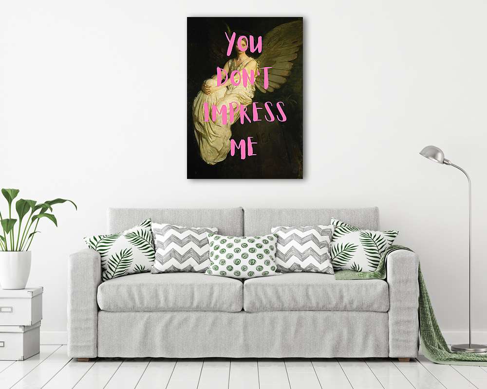 You don't impress me (Barokk & Graffiti) - vászonkép, falikép vásárlás You don't impress me (Barokk & Graffiti) (keretezett kép) - vászonkép, falikép otthonra és irodába