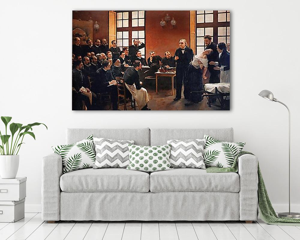 Előadás a Salpetriere klinikán - vászonkép, falikép vásárlás Előadás a Salpetriere klinikán (poszter) - vászonkép, falikép otthonra és irodába