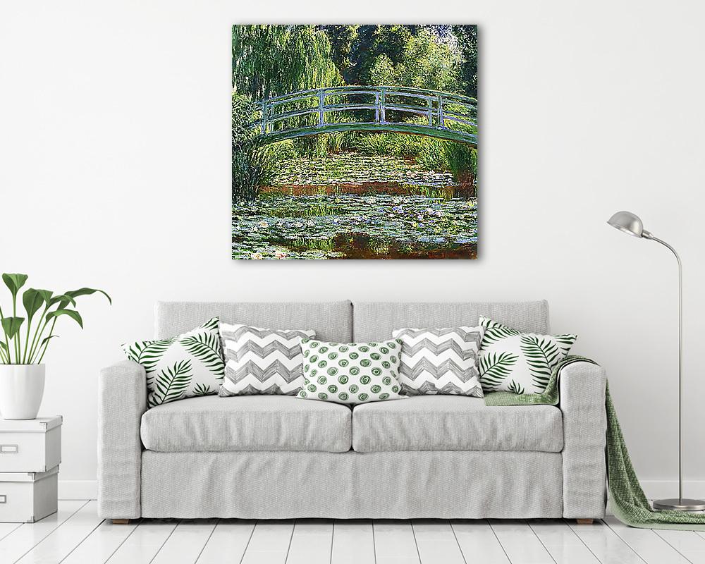 A japán híd Givernyben (1899) (vászonkép) - vászonkép, falikép otthonra és irodába