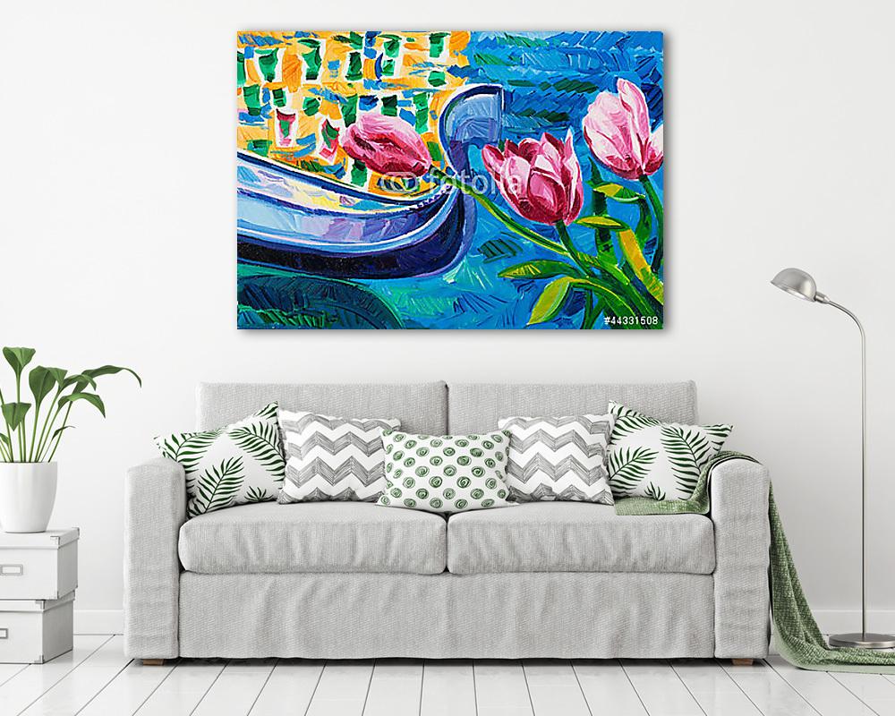 Tulipánok (bögre) - vászonkép, falikép otthonra és irodába