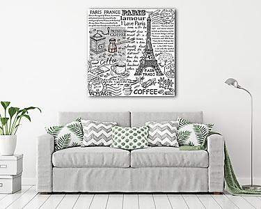Párizs Eiffel-torony (vászonkép) - vászonkép, falikép otthonra és irodába