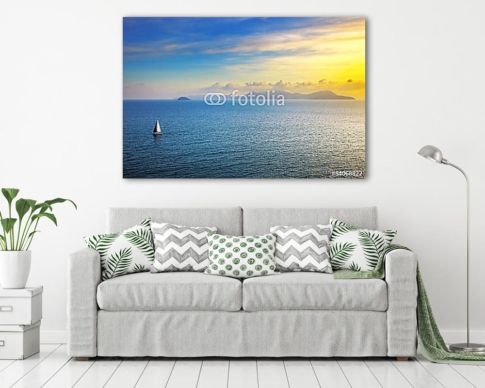 Elba szigete a távolban - vászonkép, falikép vásárlás Elba szigete a távolban (bögre) - vászonkép, falikép otthonra és irodába