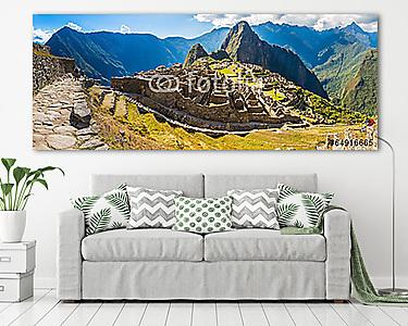 A titokzatos város panoráma - Machu Picchu, Peru, Dél-Amerika (vászonkép) - vászonkép, falikép otthonra és irodába
