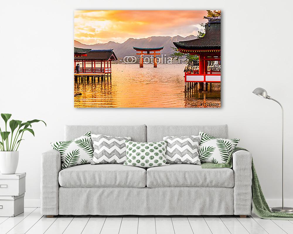 Miyajima Torii kapu, Japán. (poszter) - vászonkép, falikép otthonra és irodába