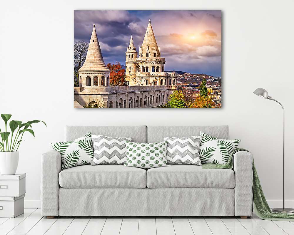 Halászbástya Budapesten (bögre) - vászonkép, falikép otthonra és irodába