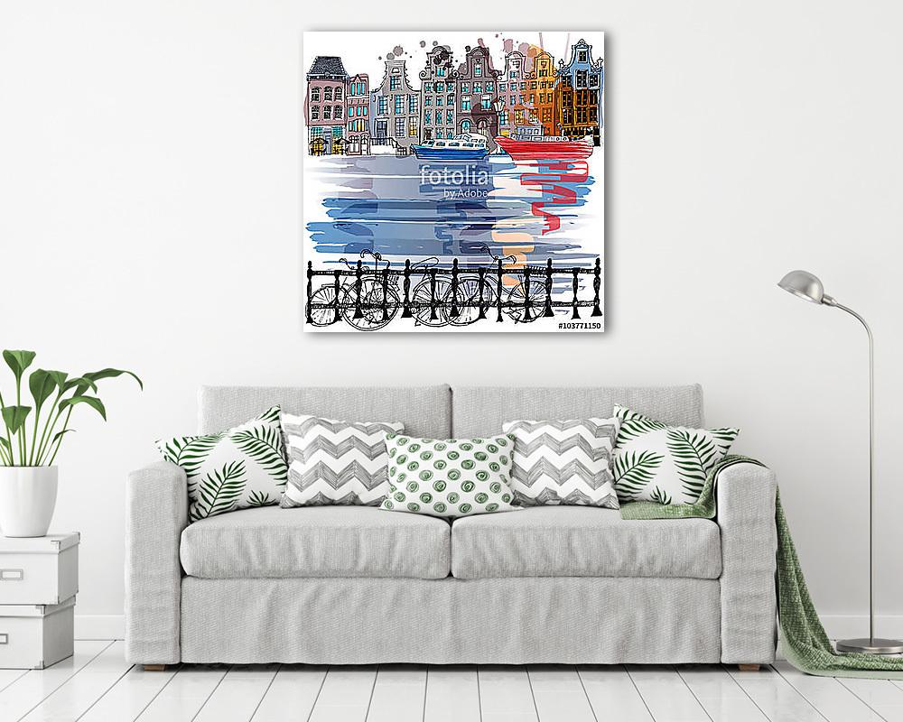 Amszterdam - vászonkép, falikép vásárlás Amszterdam (vászonkép) - vászonkép, falikép otthonra és irodába